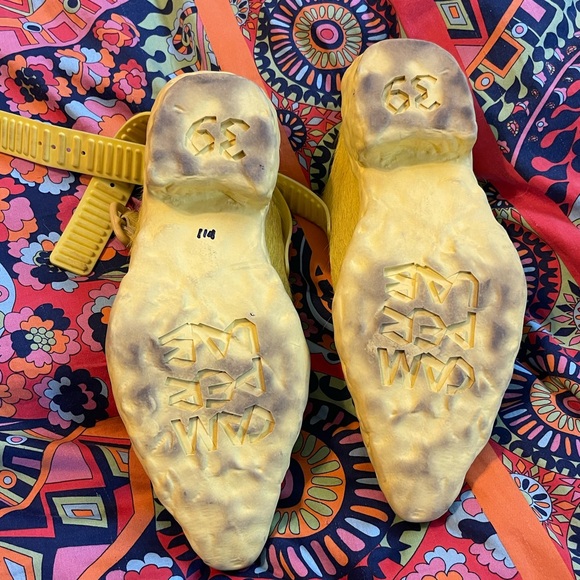 Camper Camperlabs Venga Yellow Long Calf Hair sz 39 - Picture 9 of 10